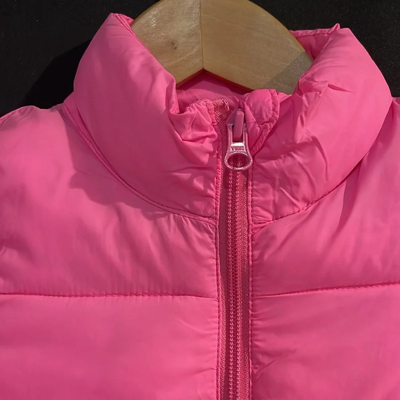 3/$20 Joe Fresh Girls Size Small Lightweight Pink Puffer Jacket - Picture 2 of 6